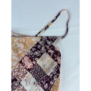 LE LIS COLLECTION Patchwork Floral Print Slip Dress Strappy Mini Women M